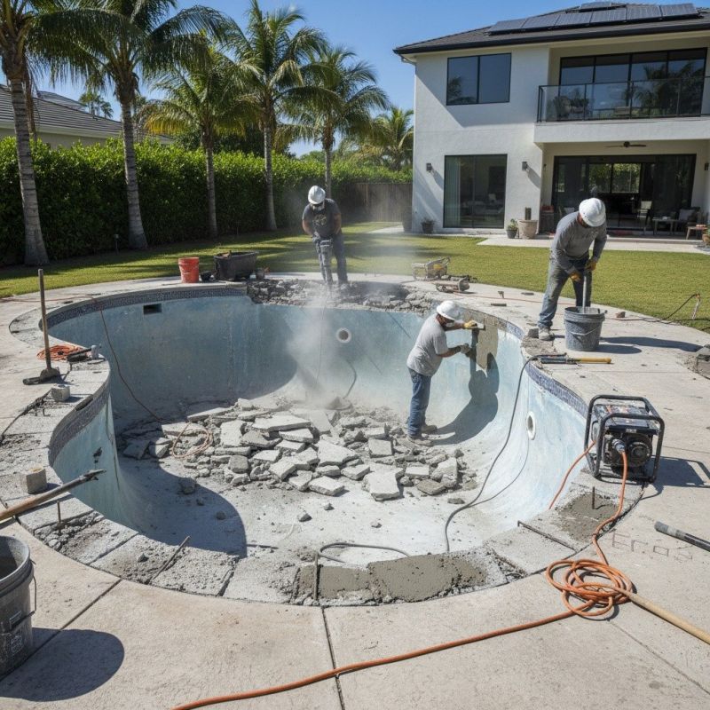 Local Pool Excavation pros at work